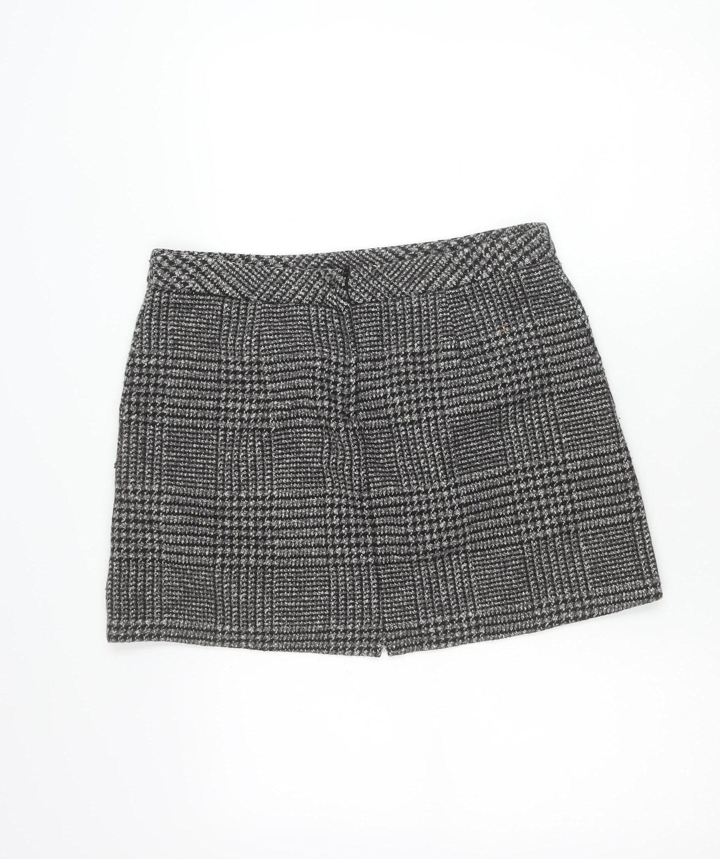 George Women’s Grey Check Floral Embroidered Pencil Skirt Size 14