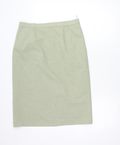 Eastex Women’s Green Size 16 Pencil Skirt Polyester Lined Workwear