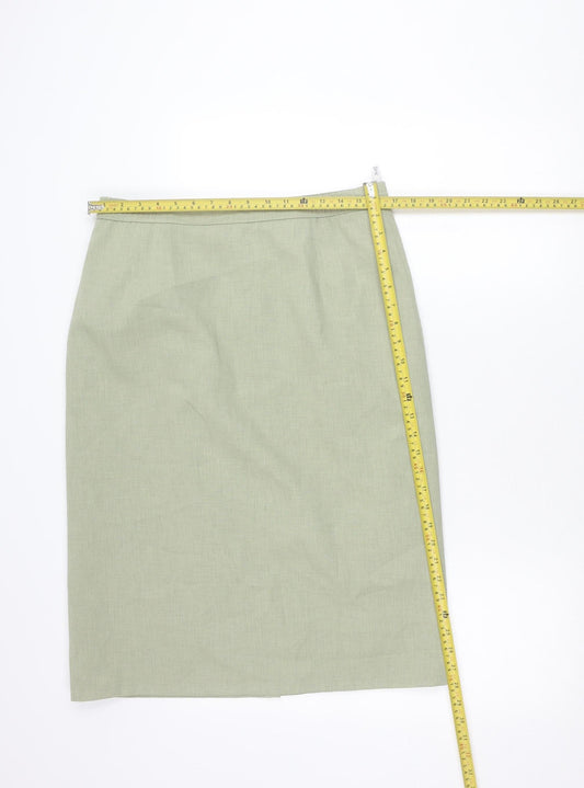 Eastex Women’s Green Size 16 Pencil Skirt Polyester Lined Workwear