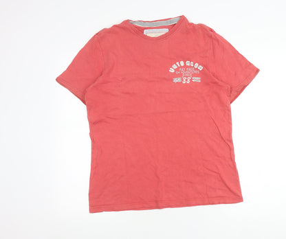 Mens UK Size S Fat Face Red  T-Shirt