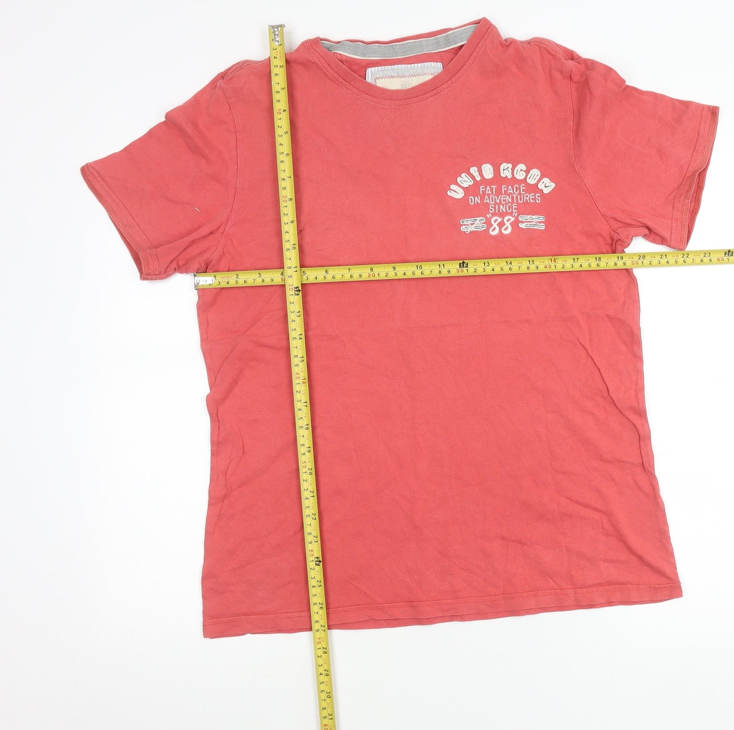 Mens UK Size S Fat Face Red  T-Shirt