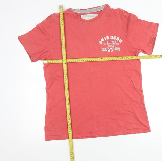 Mens UK Size S Fat Face Red  T-Shirt
