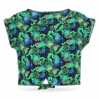 Next Women’s Multicoloured Floral Cotton Tie Front Blouse Size 16
