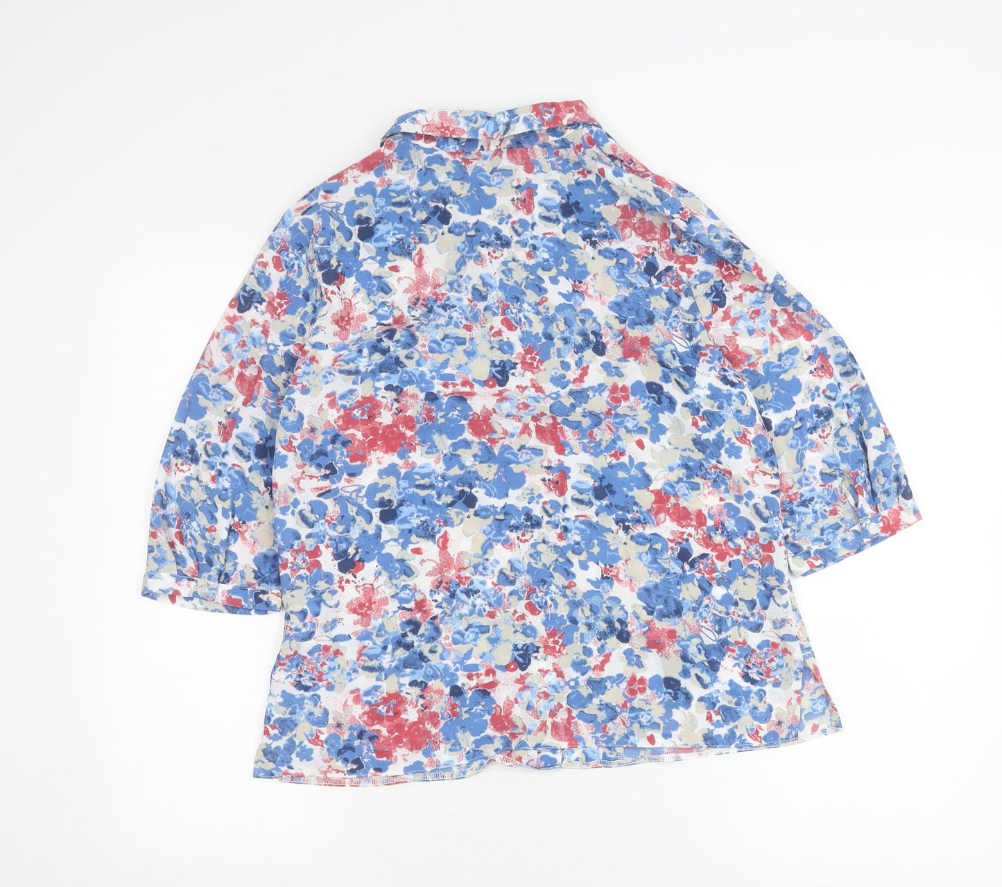 Honor Millburn Womens Multicoloured Floral Button-Up Shirt Size 12