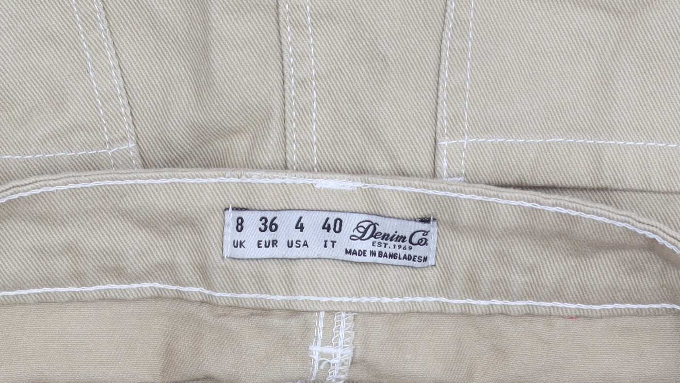 Womens UK Size 8 Denim Co. Cargo Twill Skirt