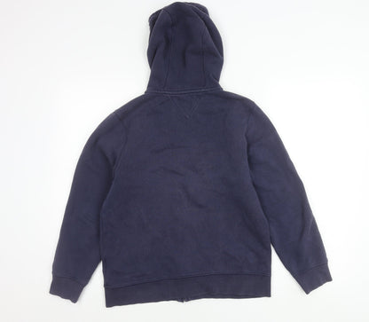 Tommy Hilfiger Boys Blue Zip Hoodie Jacket 12-14 Years Hooded Logo