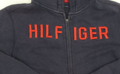 Tommy Hilfiger Boys Blue Zip Hoodie Jacket 12-14 Years Hooded Logo