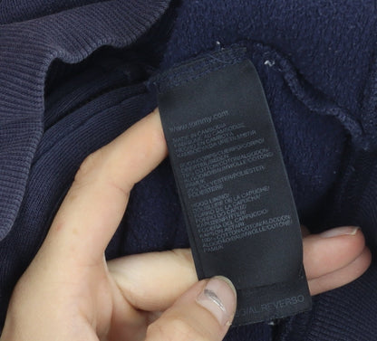 Tommy Hilfiger Boys Blue Zip Hoodie Jacket 12-14 Years Hooded Logo