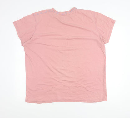 Joe Browns Men's Pink 2XL Music Graphic Cotton T-Shirt
