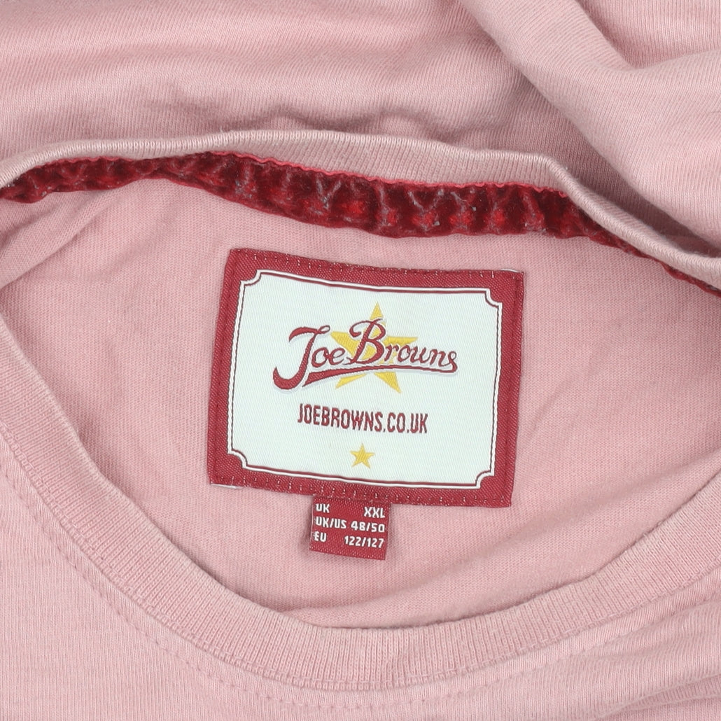 Joe Browns Men's Pink 2XL Music Graphic Cotton T-Shirt
