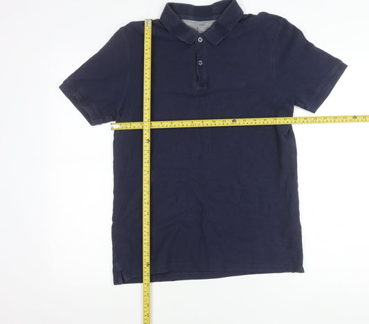 Marks and Spencer Men’s Blue M Polo Shirt Cotton Regular Fit