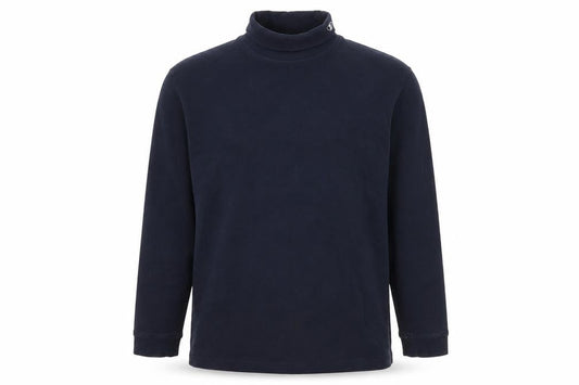 The Golf Co Men’s Blue Long Sleeve Cotton Roll Neck Polo Shirt Size S