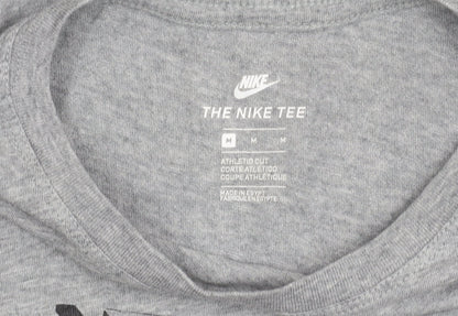 Nike Men's Grey M Athletic Fit Graphic Logo T-Shirt
