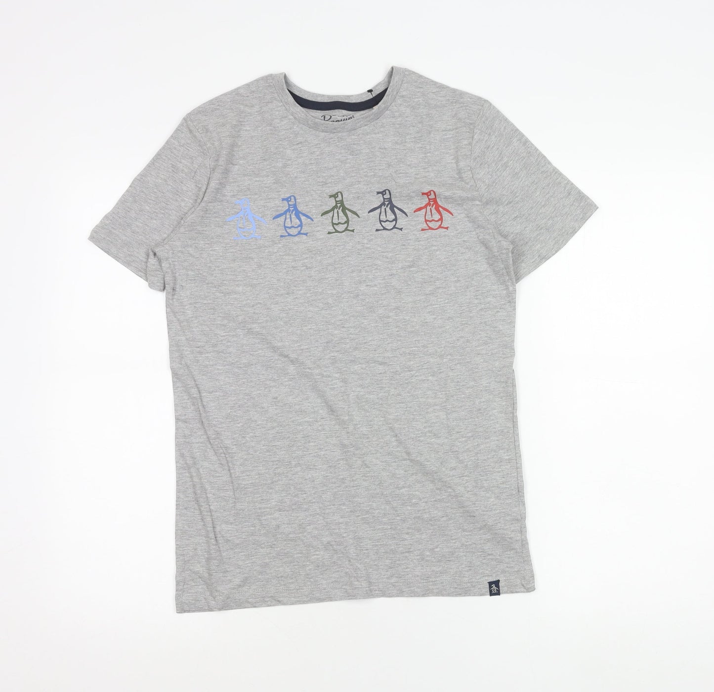 Penguin by Munsingwear Teens Grey Graphic Penguin Logo T-Shirt 12 Slim