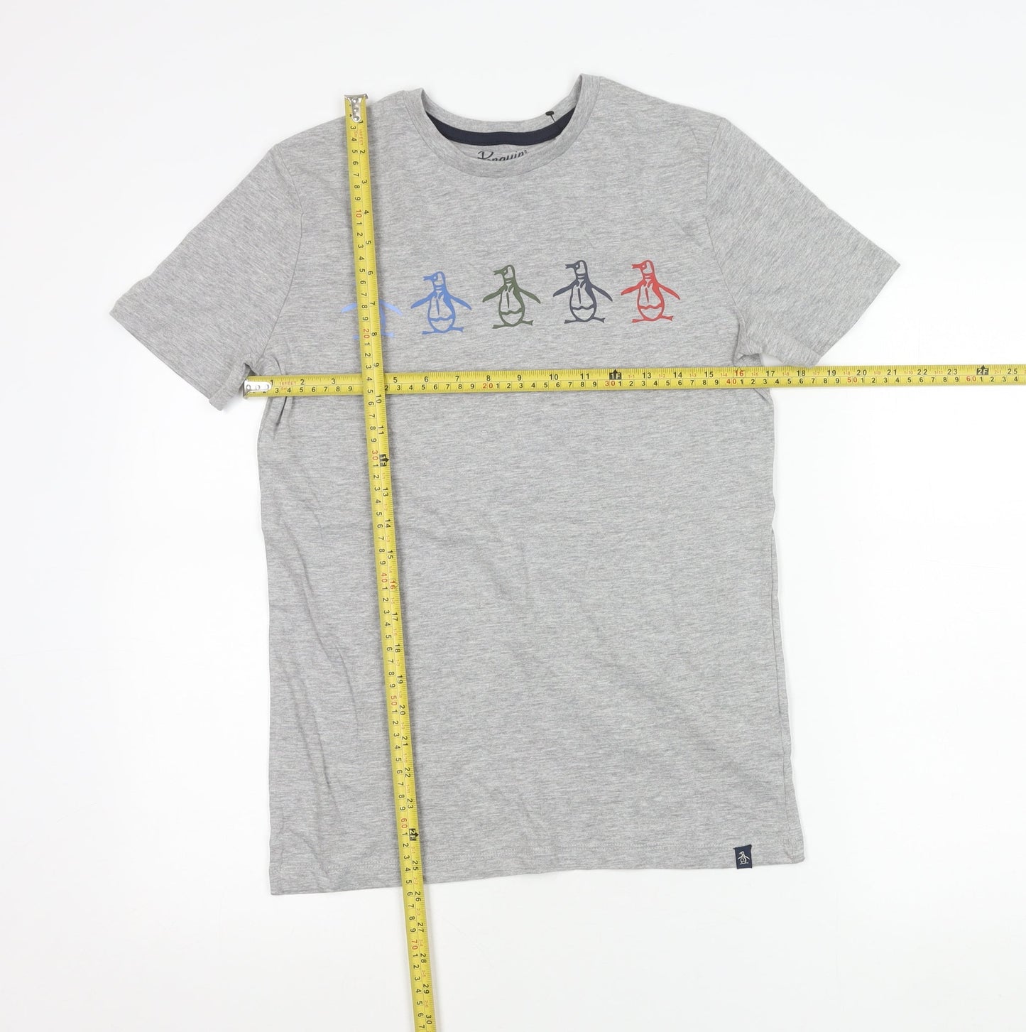 Penguin by Munsingwear Teens Grey Graphic Penguin Logo T-Shirt 12 Slim