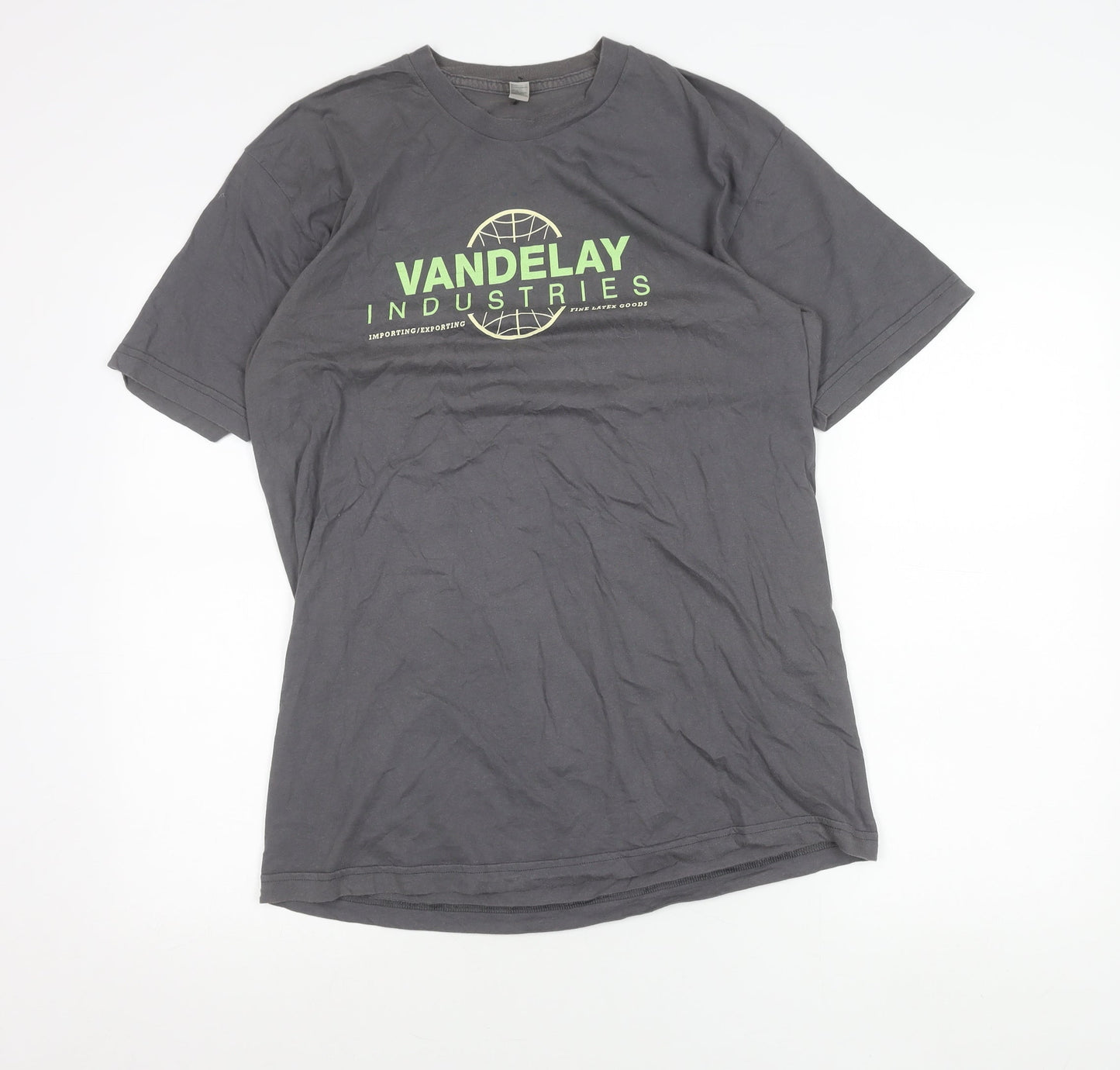 Mens UK Size L American Apparel Grey  T-Shirt
