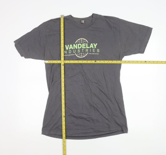 Mens UK Size L American Apparel Grey  T-Shirt