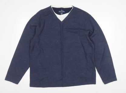 Unisex Adults UK Size M Marks and Spencer Blue Pullover Jumper