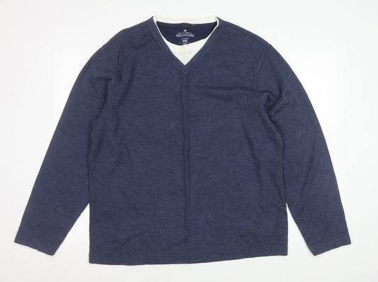 Unisex Adults UK Size M Marks and Spencer Blue Pullover Jumper
