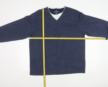 Unisex Adults UK Size M Marks and Spencer Blue Pullover Jumper