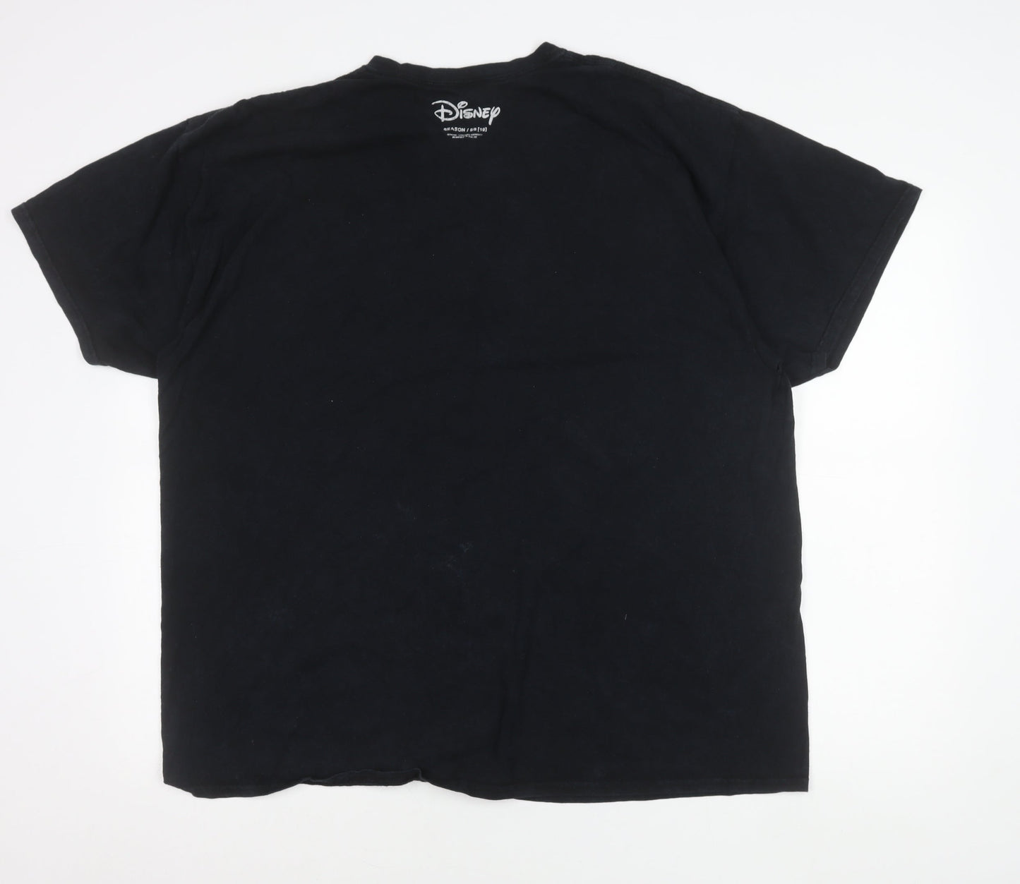 Mens UK Size 2XL Disney Black  T-Shirt