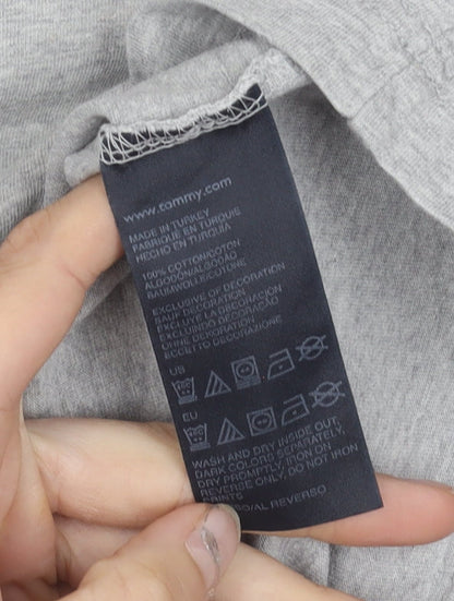 Tommy Hilfiger Men's Grey XL Nautical Logo Short Sleeve T-Shirt