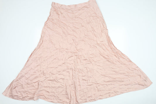 Marks and Spencer Women’s Pink Size 16 A-Line Long Skirt