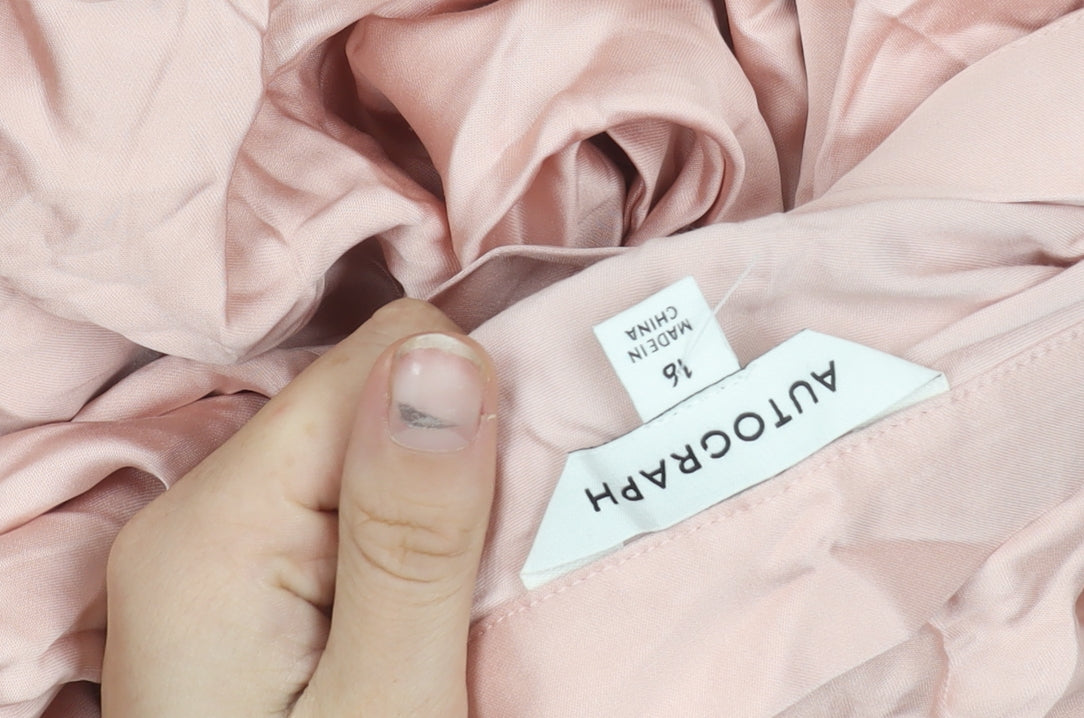 Marks and Spencer Women’s Pink Size 16 A-Line Long Skirt