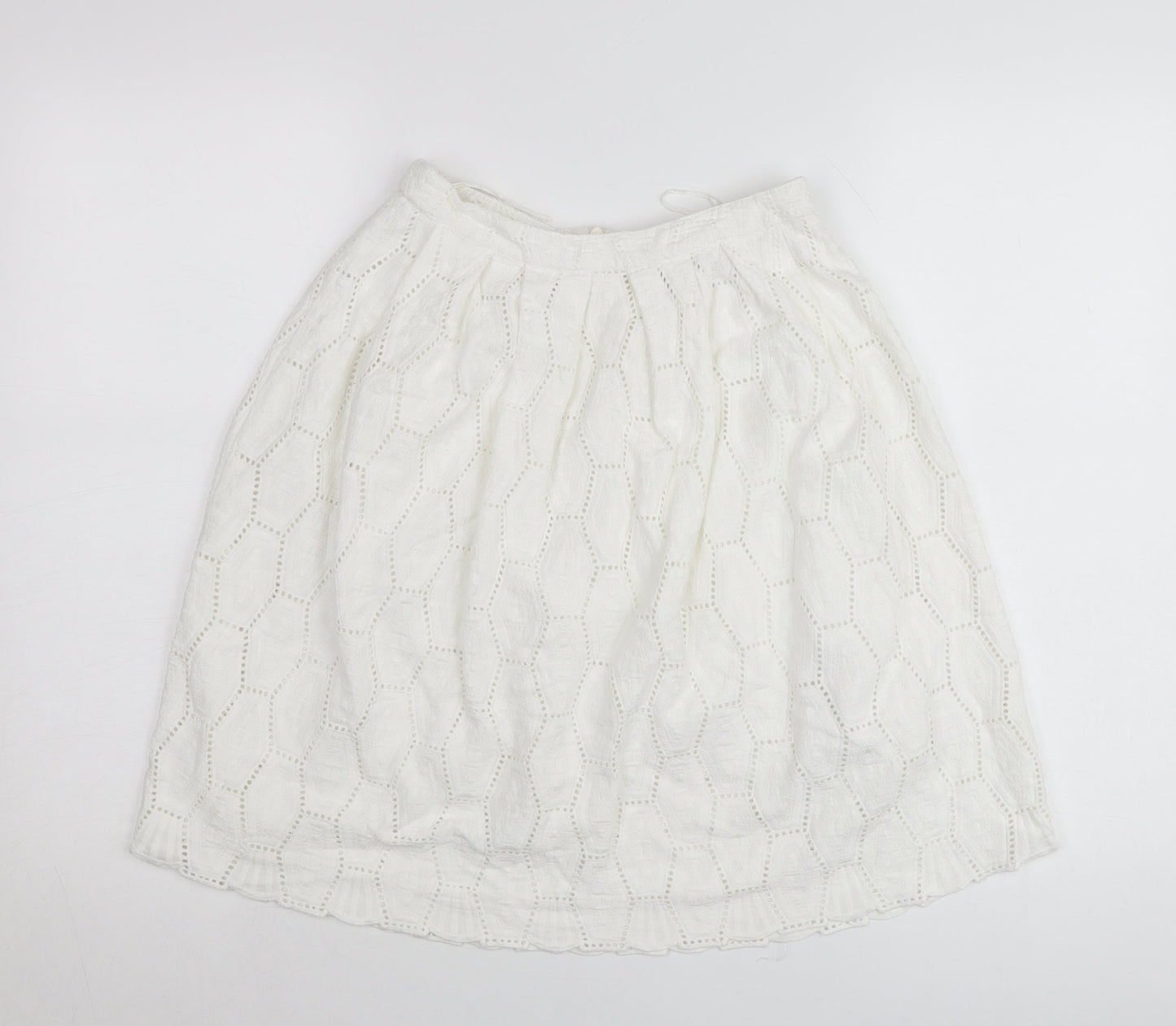 Womens UK Size 8 Red Herring A-Line Lace Skirt