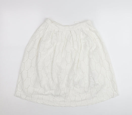 Womens UK Size 8 Red Herring A-Line Lace Skirt