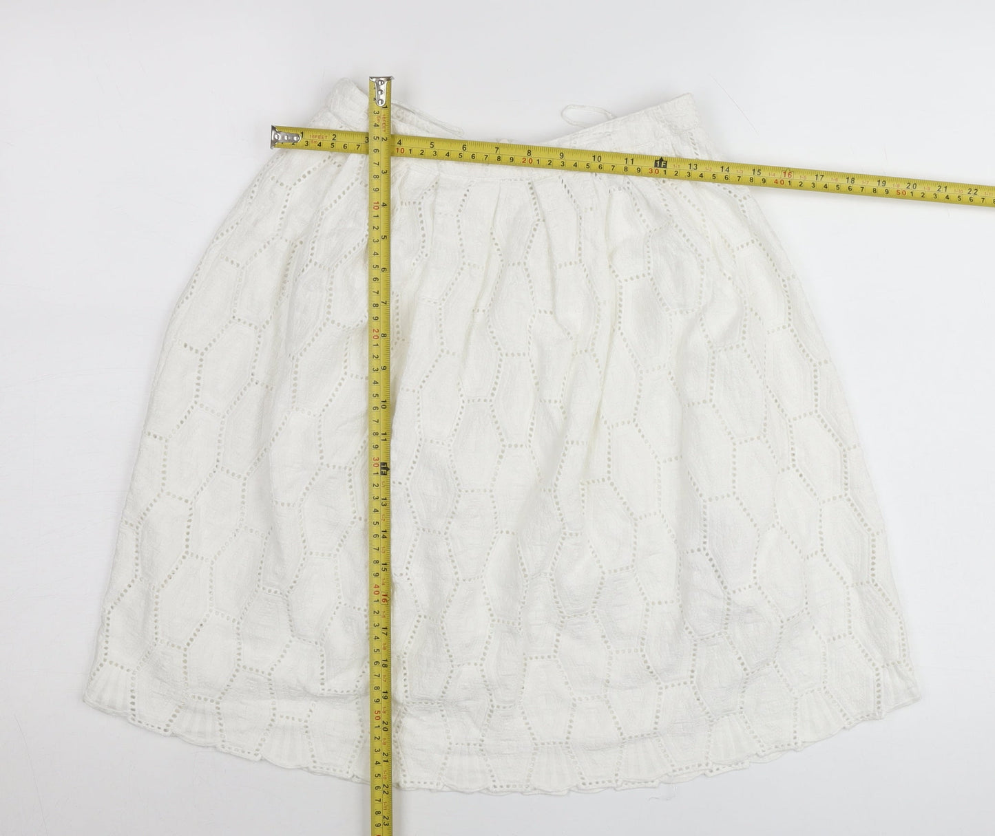 Womens UK Size 8 Red Herring A-Line Lace Skirt