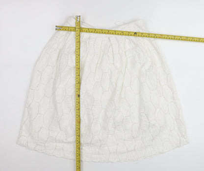 Womens UK Size 8 Red Herring A-Line Lace Skirt