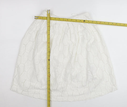 Womens UK Size 8 Red Herring A-Line Lace Skirt