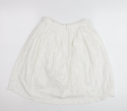 Womens UK Size 8 Red Herring A-Line Lace Skirt