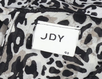 JDY Womens Blouse Top Multicoloured Animal Print Size 12 Sleeveless
