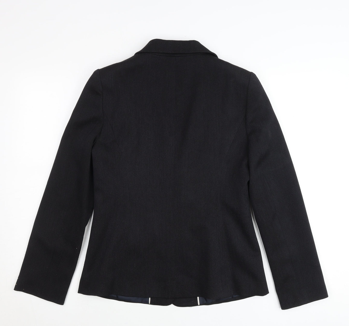 Papaya Women Black Size 10 Tailored Polyester Suit Jacket Blazer