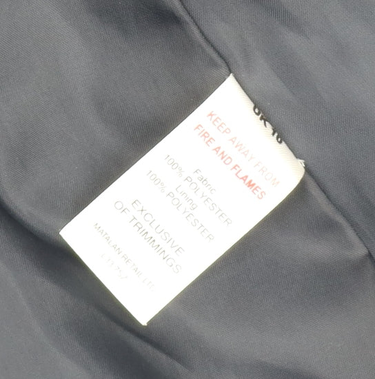 Papaya Women Black Size 10 Tailored Polyester Suit Jacket Blazer