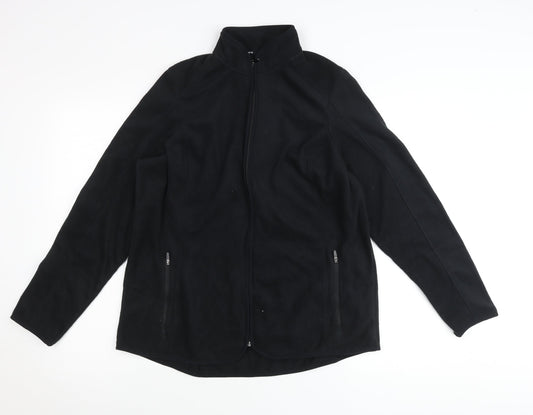 Marks and Spencer Men’s Black XL Fleece Full Zip Jumper Outdoor