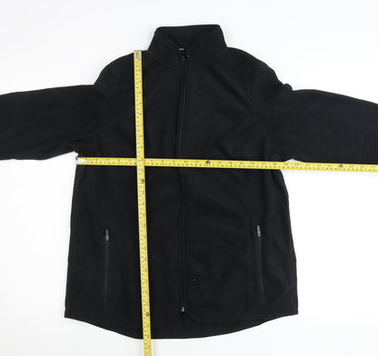 Marks and Spencer Men’s Black XL Fleece Full Zip Jumper Outdoor