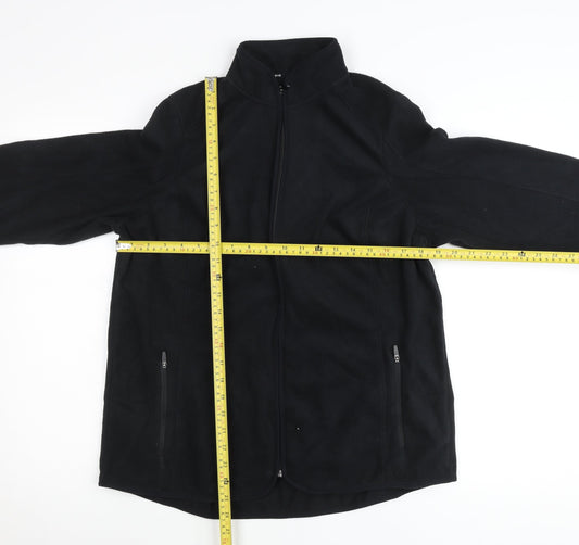 Marks and Spencer Men’s Black XL Fleece Full Zip Jumper Outdoor