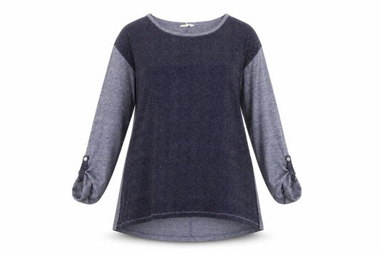 Womens UK Size 12 White Stuff Blue Tunic Jumper