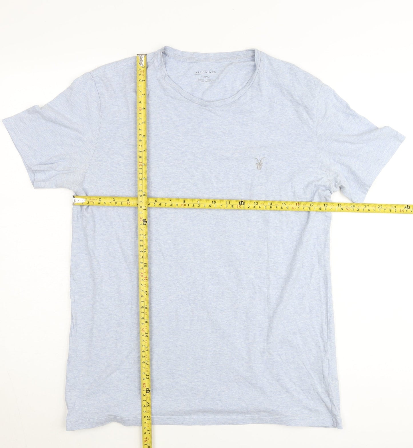 Womens UK Size S AllSaints Blue Basic T-Shirt