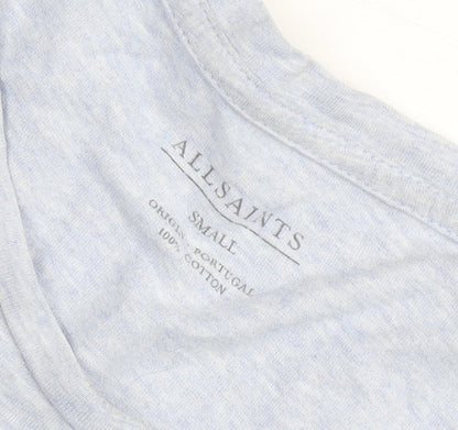 Womens UK Size S AllSaints Blue Basic T-Shirt