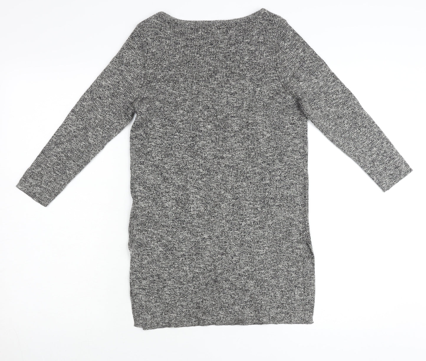Womens UK Size 6 New Look Grey Tunic Jumper