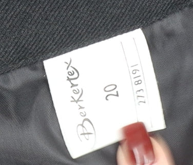 Berkertex Women Black Size 20 Pencil Skirt Business Workwear