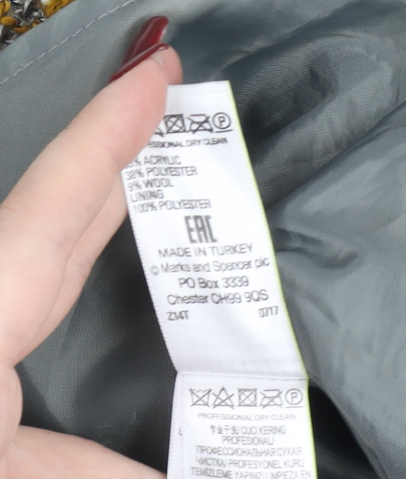 Marks and Spencer Women’s Multicoloured Tweed Skirt UK 14 Workwear