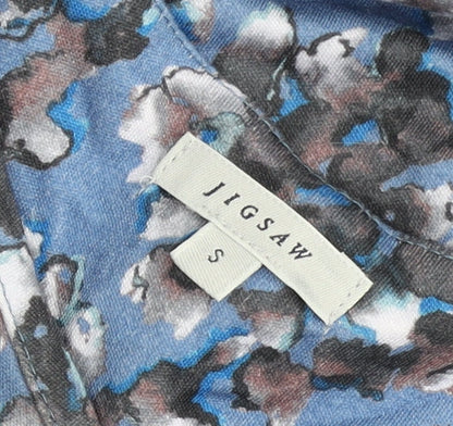 Jigsaw Women’s Blue Floral Shift Dress Size S Short Sleeve