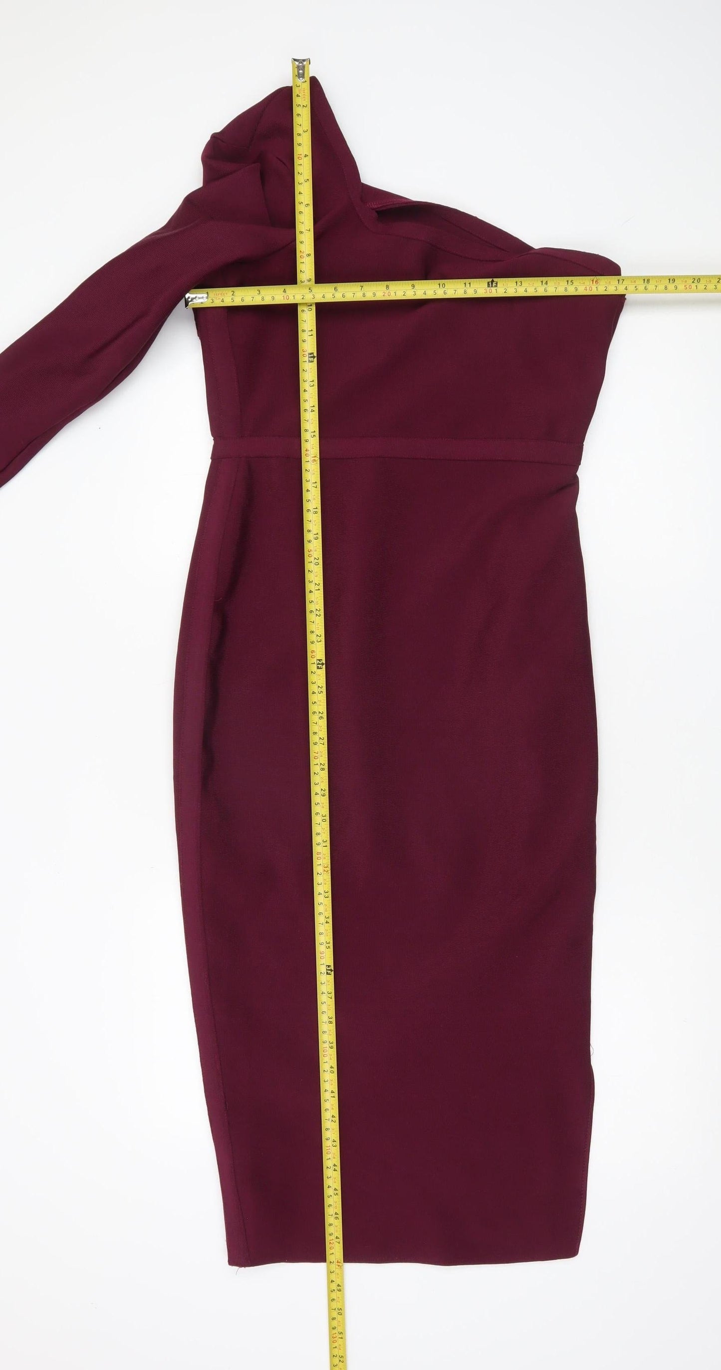 ASOS Women’s Red One Shoulder Bodycon Dress Size 12 Party Cocktail