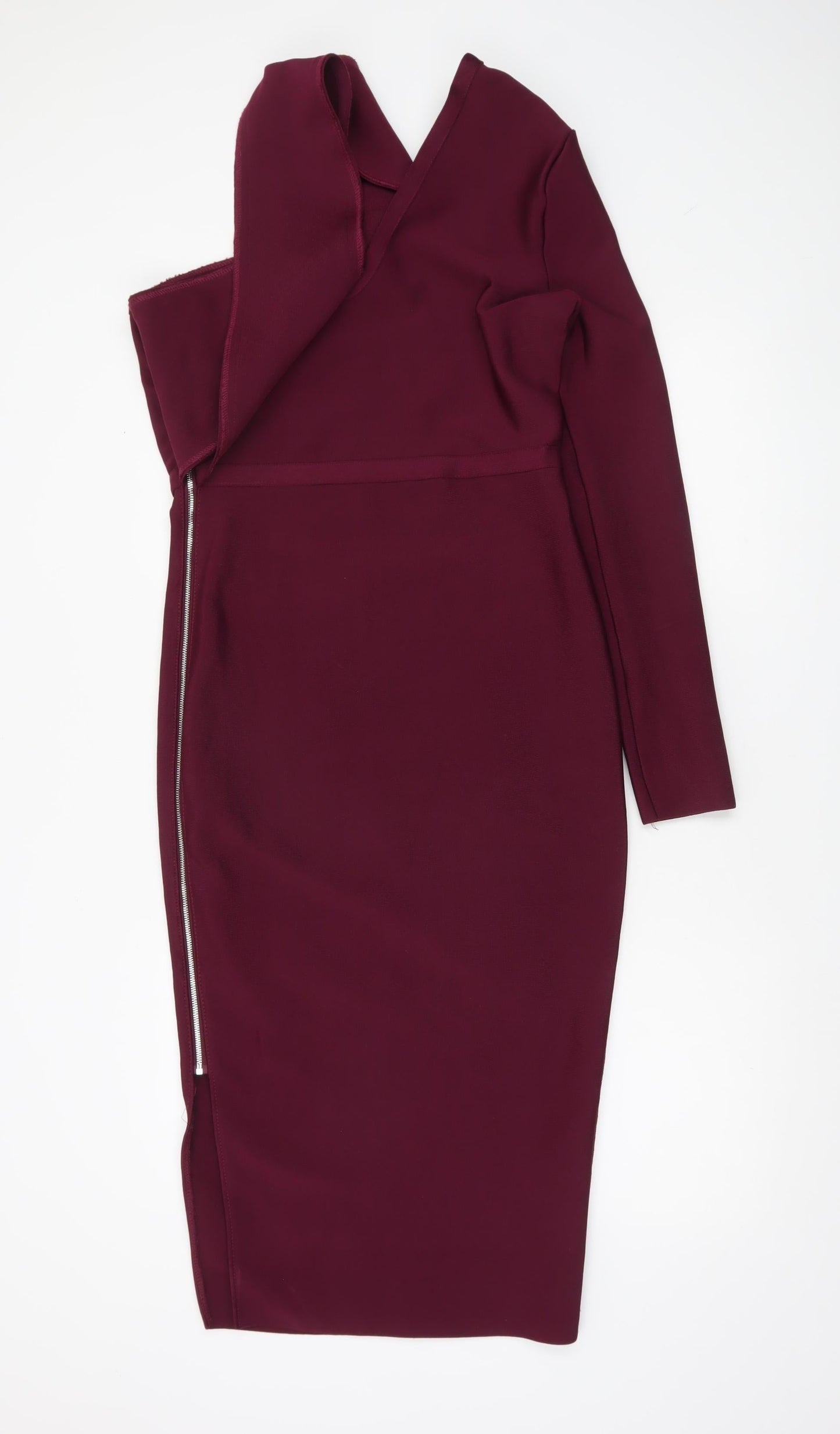 ASOS Women’s Red One Shoulder Bodycon Dress Size 12 Party Cocktail