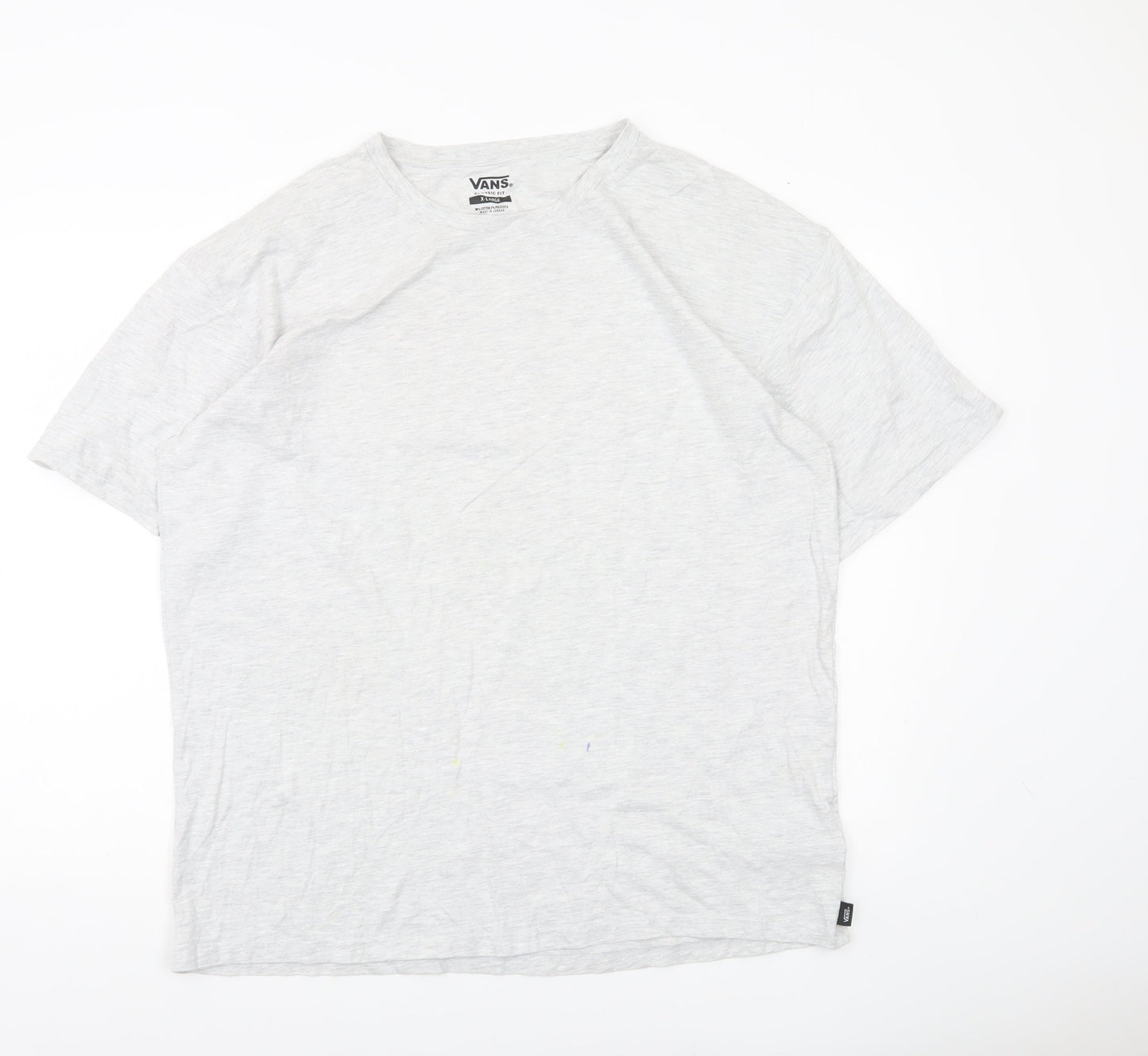 Vans Men’s Grey XL Classic Fit Crew Neck Short Sleeve T-Shirt